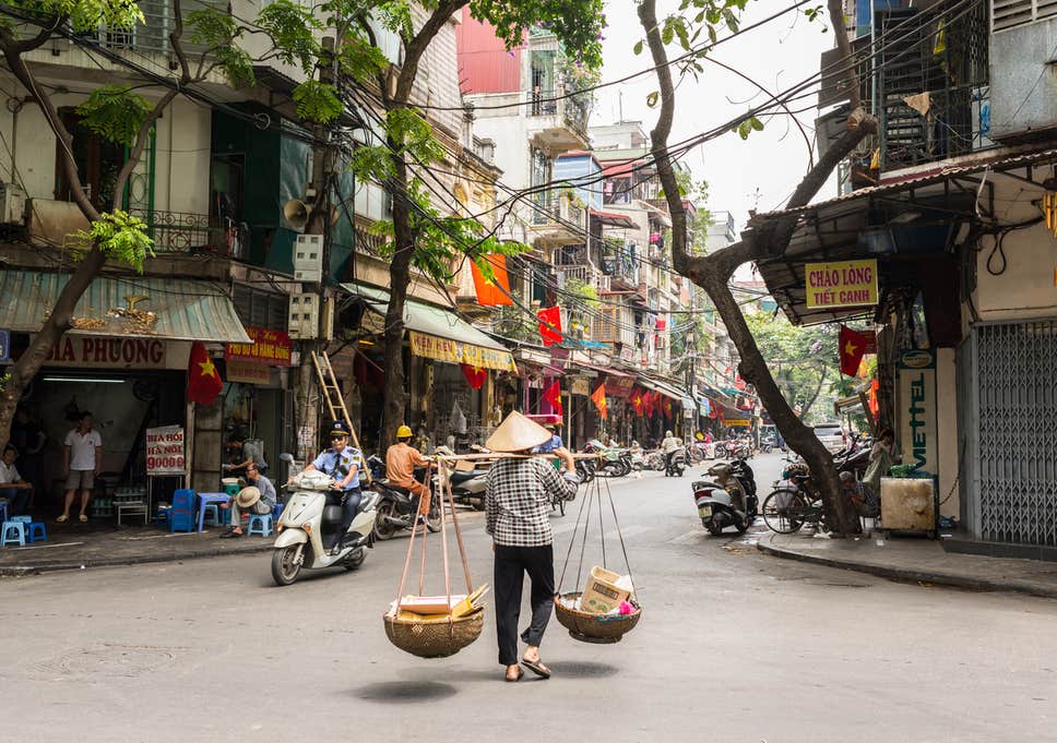 Walking in Hanoi Old Quarter